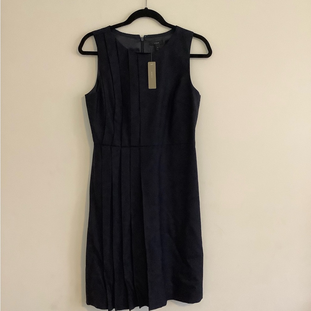 J. Crew Dark Blue Midi Dress